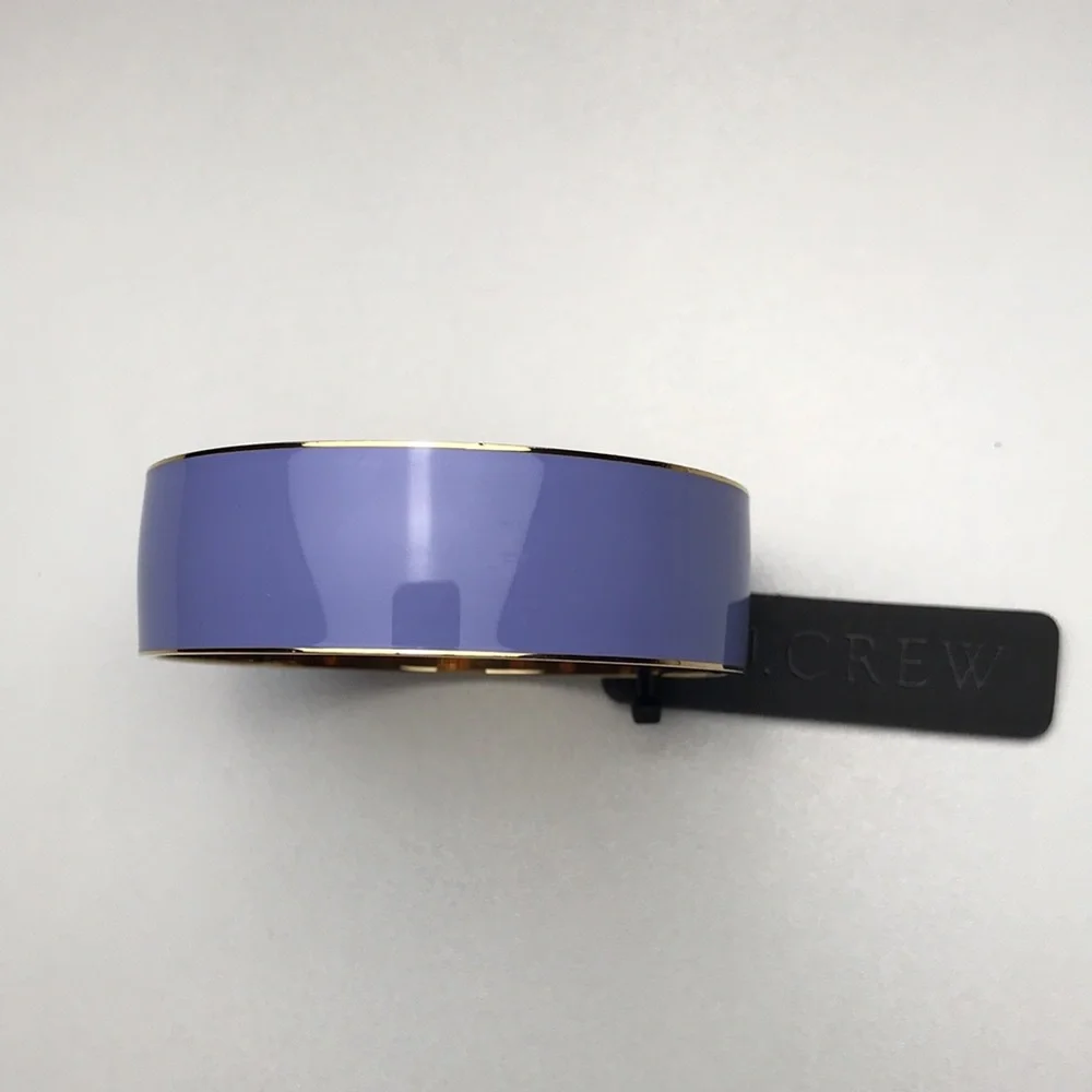 J. Crew Lavender & Gold Bangle Bracelet NWT